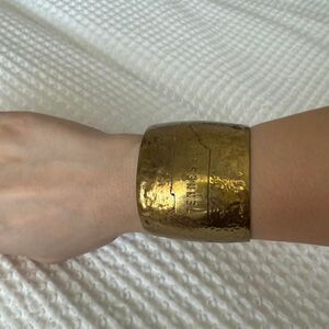 Brass Tennessee State Gold Cuff Bracelet